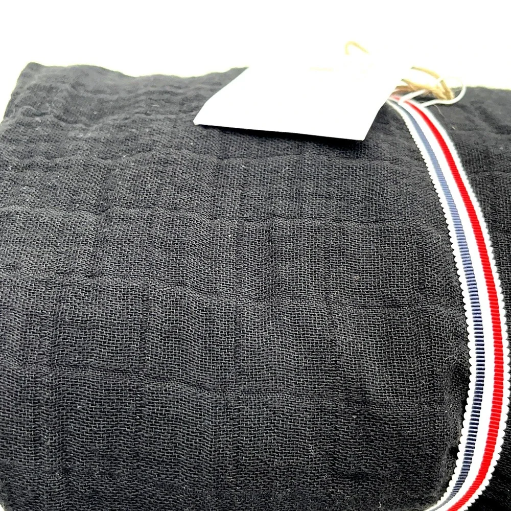 Moumout Paris Premium Black Cotton Fitted Crib Sheet 60–120 cm New